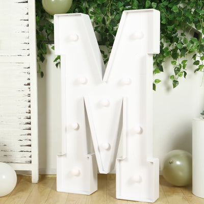 4ft White Marquee Light Up Letters