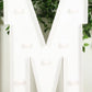 Giant LED Marquee Light Up Letter "M", White 4ft Pre-Cut Foam Board with 10 Warm White Battery Operated LEDs, Glue Gun and Sticks