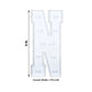 Giant LED Marquee Light Up Letter "N", White 4ft Pre-Cut Foam Board with 10 Warm White Battery Operated LEDs, Glue Gun and Sticks