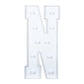 Giant LED Marquee Light Up Letter "N", White 4ft Pre-Cut Foam Board with 10 Warm White Battery Operated LEDs, Glue Gun and Sticks