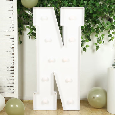 4ft White Marquee Light Up Letters