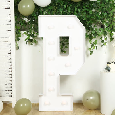4ft White Marquee Light Up Letters