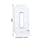 Giant LED Marquee Light Up Letter "Q", White 4ft Pre-Cut Foam Board with 10 Warm White Battery Operated LEDs, Glue Gun and Sticks