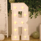 Giant LED Marquee Light Up Letter "R", White 4ft Pre-Cut Foam Board with 10 Warm White Battery Operated LEDs, Glue Gun and Sticks