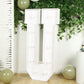 Giant LED Marquee Light Up Letter "U", White 4ft Pre-Cut Foam Board with 10 Warm White Battery Operated LEDs, Glue Gun and Sticks