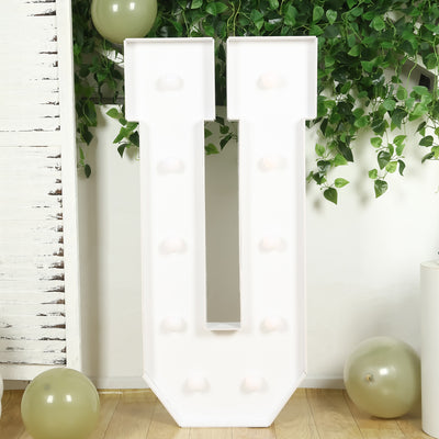 4ft White Marquee Light Up Letters