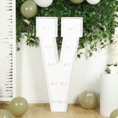 4ft White Marquee Light Up Letters