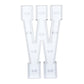 Giant LED Marquee Light Up Letter "W", White 4ft Pre-Cut Foam Board with 10 Warm White Battery Operated LEDs, Glue Gun and Sticks