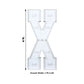 Giant LED Marquee Light Up Letter "X", White 4ft Pre-Cut Foam Board with 10 Warm White Battery Operated LEDs, Glue Gun and Sticks
