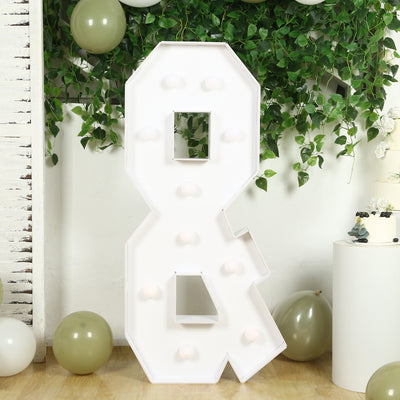 4ft White Marquee Light Up Symbols