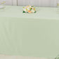 90"x132" Sage Green Scuba Wrinkle Free Rectangular Tablecloth, Seamless Scuba Polyester Tablecloth