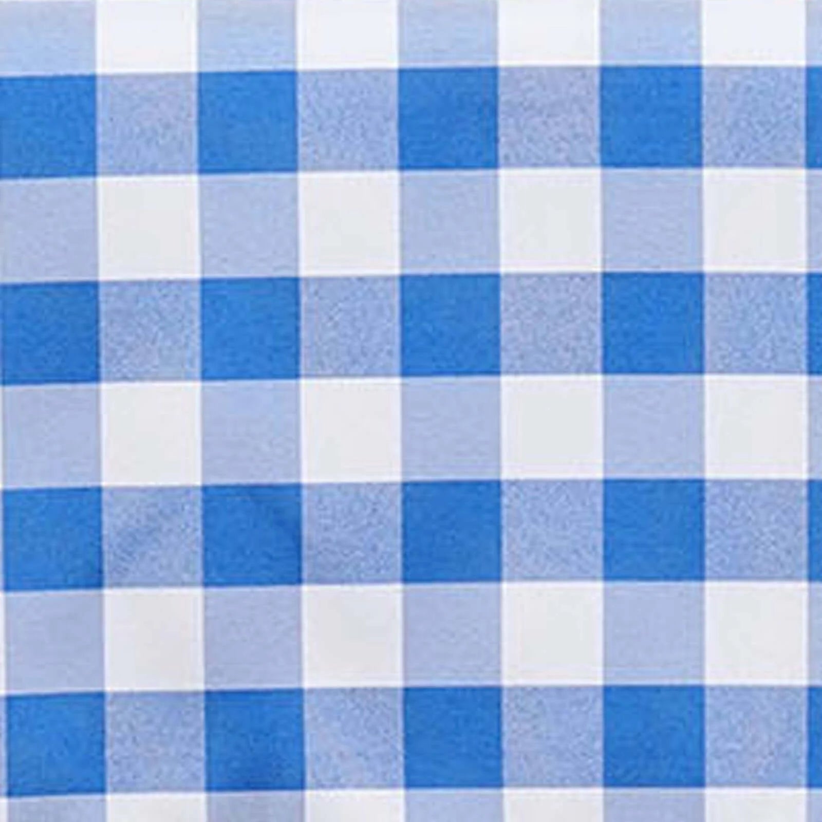 White and blue buffalo plaid tablecloth, checkered design. #whtbkgd