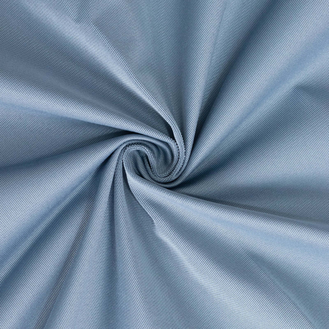 Dusty blue wrinkle-free tablecloth for 72"x120" tables.