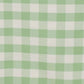 White sage green checkered tablecloth for an 8-foot table. #whtbkgd
