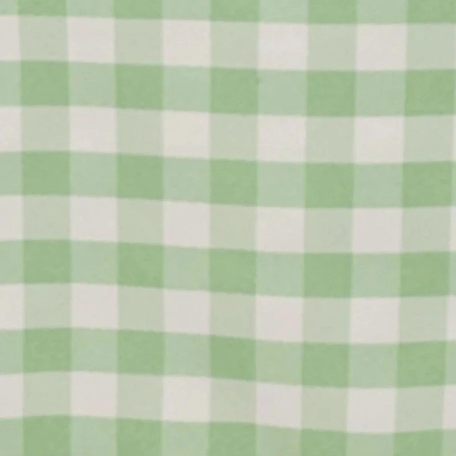 White sage green checkered tablecloth for an 8-foot table. #whtbkgd