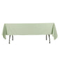 60"x102" Sage Green Scuba Wrinkle Free Rectangular Tablecloth, Scuba Polyester Tablecloth