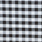 White and black buffalo plaid tablecloth, 70"x70" checkered design. #whtbkgd