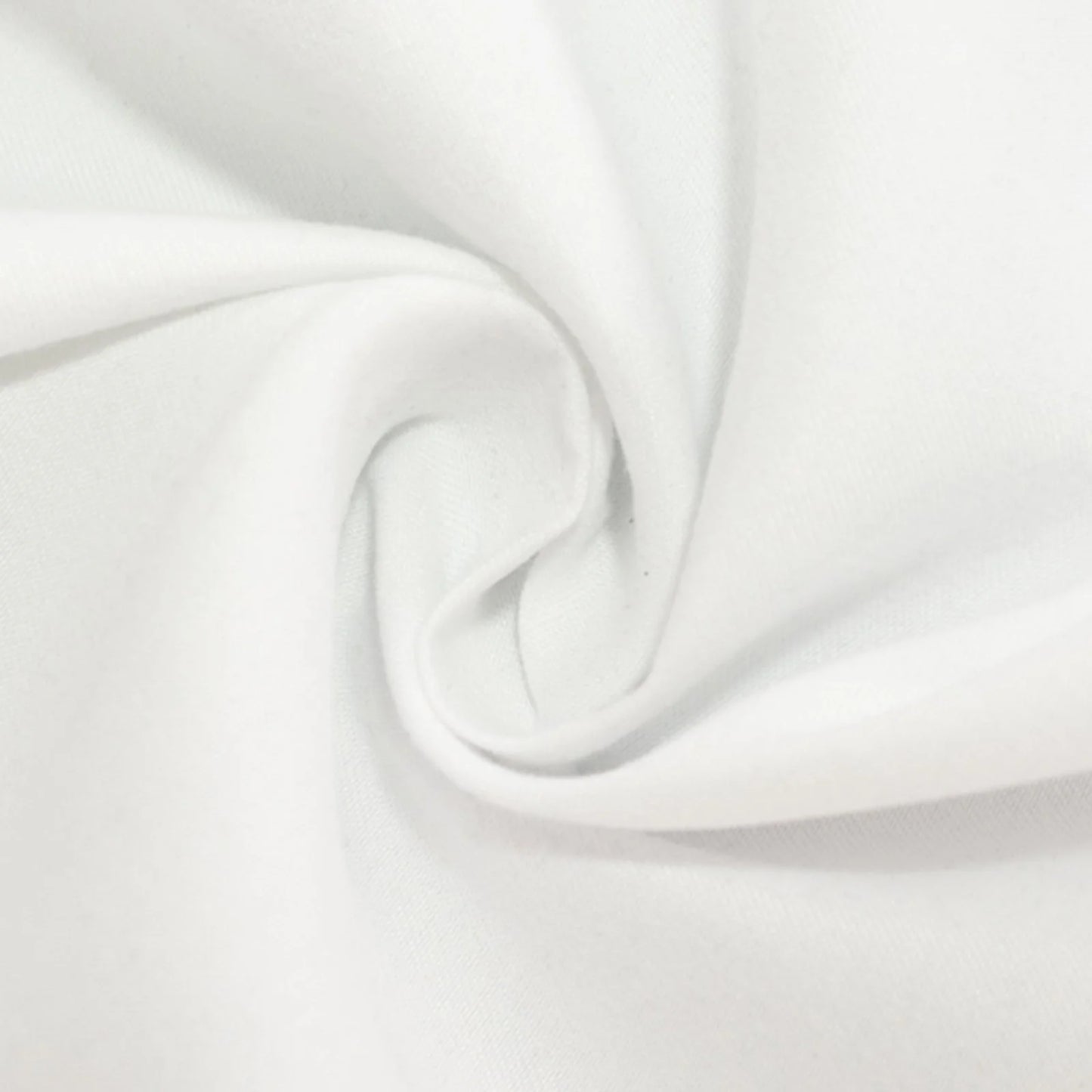 White cotton blend square tablecloth, 54"x54". #whtbkgd
