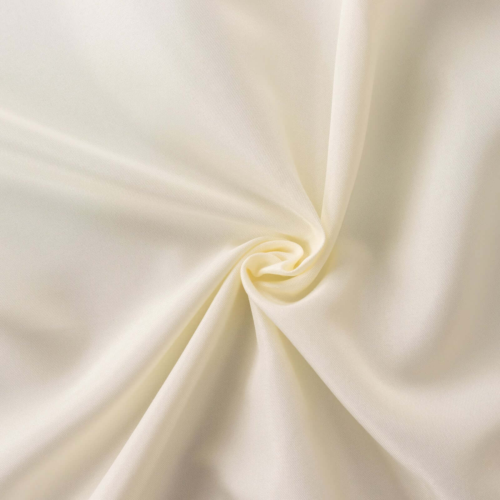 Ivory polyester rectangular tablecloth with rounded corners, 90"x132". #whtbkgd