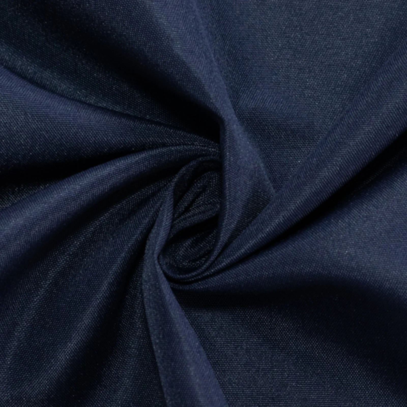 Navy blue fitted polyester tablecloth for trade show tables. #whtbkgd