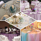 10 Pack Dusty Blue Organza Table Overlay 72"x72" - Sheer Table Topper