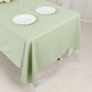 60"x102" Sage Green Scuba Wrinkle Free Rectangular Tablecloth, Scuba Polyester Tablecloth