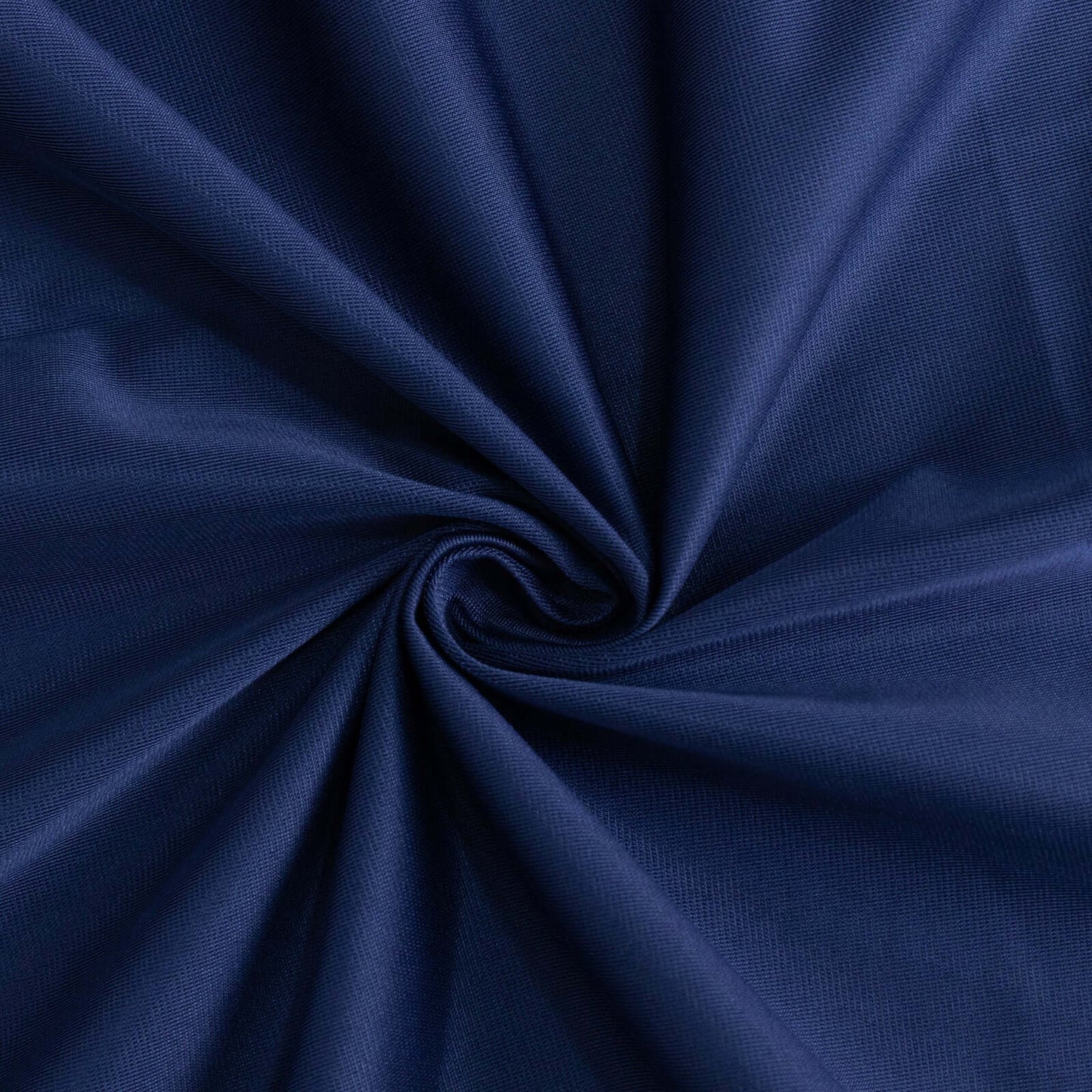 Navy blue wrinkle-free and stain-resistant tablecloth fabric. #whtbkgd