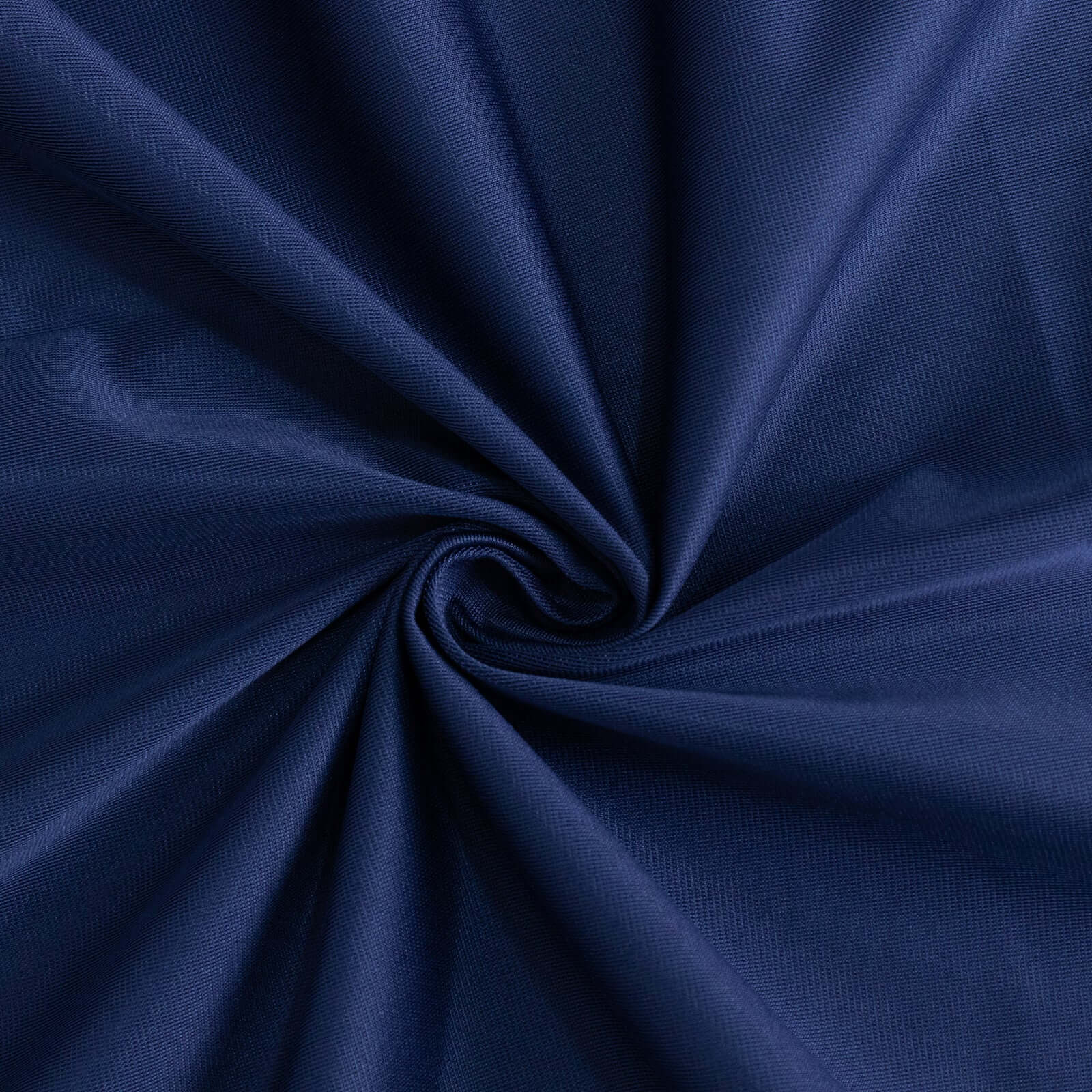 Navy blue wrinkle-free and stain-resistant tablecloth fabric. #whtbkgd