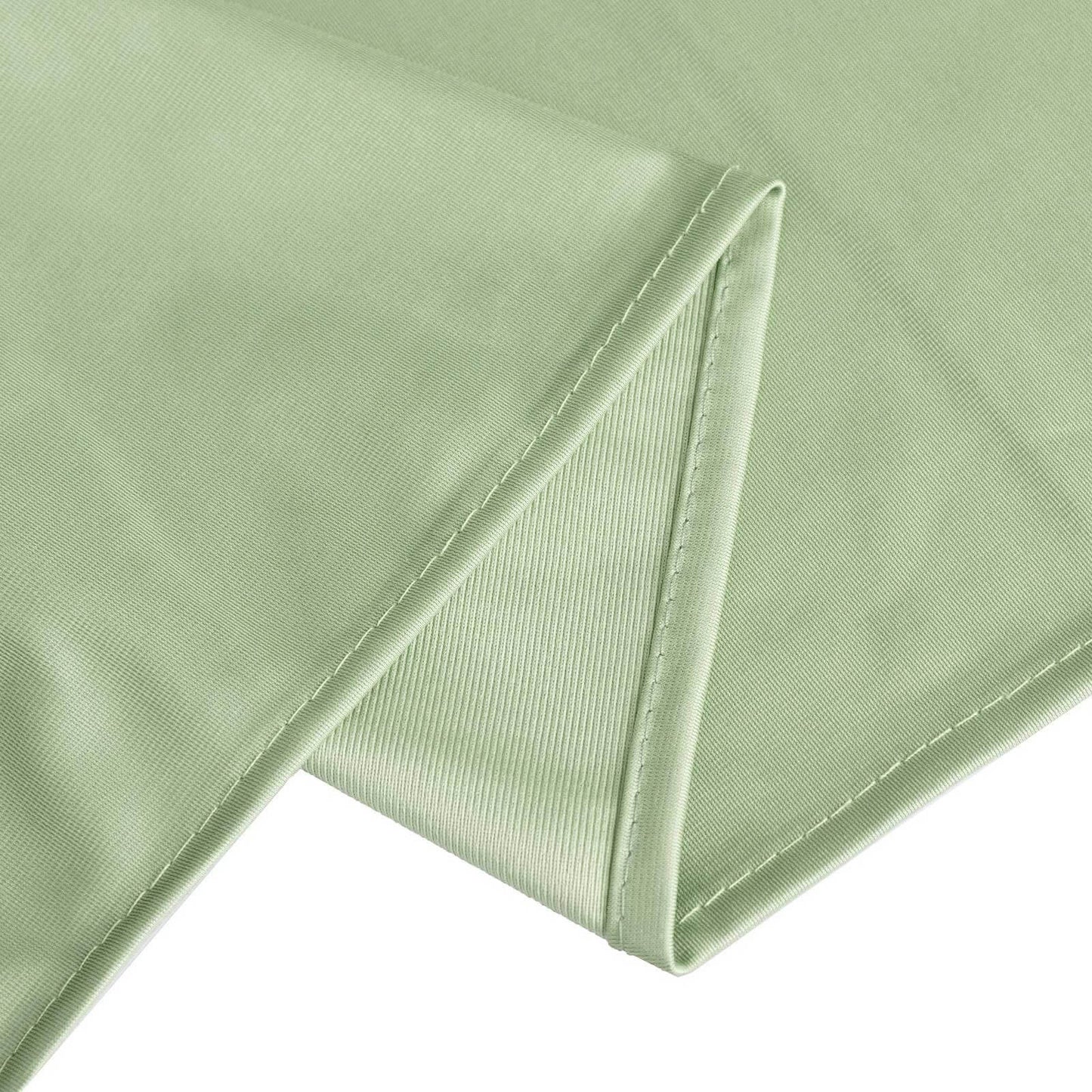 90"x132" Sage Green Scuba Wrinkle Free Rectangular Tablecloth, Seamless Scuba Polyester Tablecloth