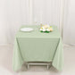 70" Sage Green Scuba Wrinkle Free Square Tablecloth, Scuba Polyester Tablecloth