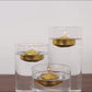 12 Pack 2" Metallic Gold Floating Candles – Unscented Dripless Long-Lasting Disc Wax Candles for Weddings & Table Décor