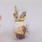 25 Pack Clear Transparent Square Party Favor Boxes with Gold Butterfly Top, Clear Candy Treat Gift Boxes - 2"x2"x4"