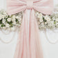 7ft Giant Blush Pink Bow Tie Décor for Wedding & Event Backdrops