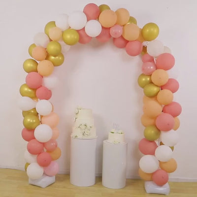 Free Bending White Balloon Arch Stand Kit