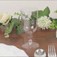 24 Pack Clear Plastic Wine Glasses 6oz Short Stem Disposable Party Cups with Detachable Base