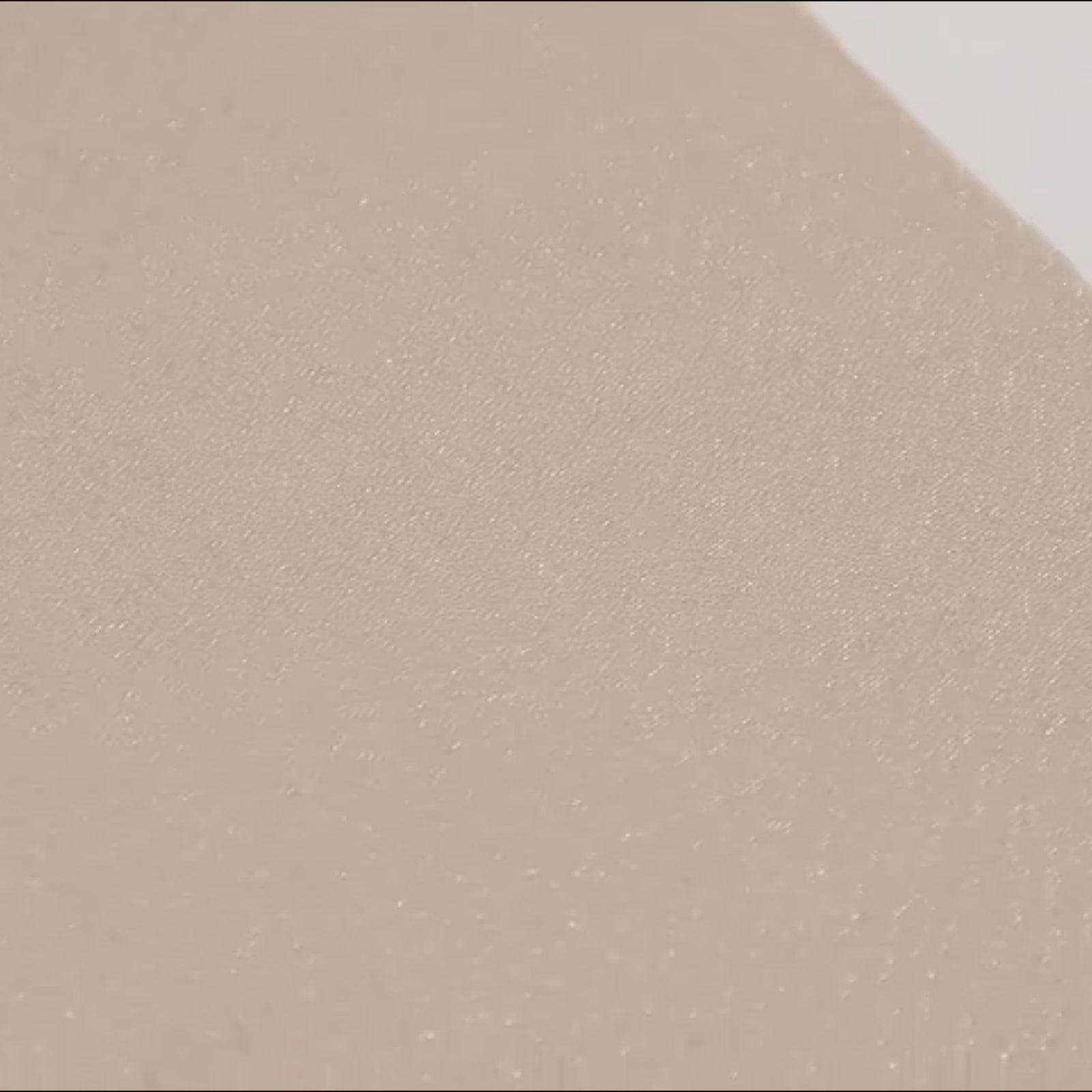 Taupe shimmer sheer table runner fabric close-up.