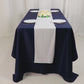 White Premium Scuba Polyester Table Runner, Wrinkle Free Table Linen - 12"x108"