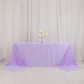 90"x156" Lavender Lilac Scuba Wrinkle Free Rectangular Tablecloth, Seamless Scuba Polyester Tablecloth for 8 Foot Table With Floor-Length Drop