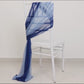 20-Pack Sheer Chair Drape Decor in Navy Blue and Dusty Blue – 9ft Shimmer Sash, Wrinkle-Free