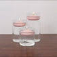 12 Pack 3" Blush Floating Candles, Unscented Dripless Wax Discs for Centerpieces