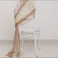 20-Pack Sheer Chair Drape Decor in Taupe and Beige – 9ft Shimmer Sash, Wrinkle-Free