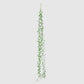 Green artificial hanging vines with weeping willow leaves for wall decor.