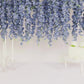 5 Pack 44" Silk Hanging Wisteria Flower Garland Vines in Dusty Blue, 3 Strands in 1 Bush