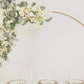 4ftx6ft Gold Metal Over-The-Table Rod Stand with Clamps, Round Top Balloon Arch Flower Stand for Wedding and Party Decorations