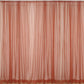 Terracotta chiffon backdrop drape curtains for events. #whtbkgd