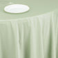 120" Sage Green Scuba Wrinkle Free Round Tablecloth, Seamless Scuba Polyester Tablecloth