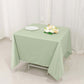 70" Sage Green Scuba Wrinkle Free Square Tablecloth, Scuba Polyester Tablecloth