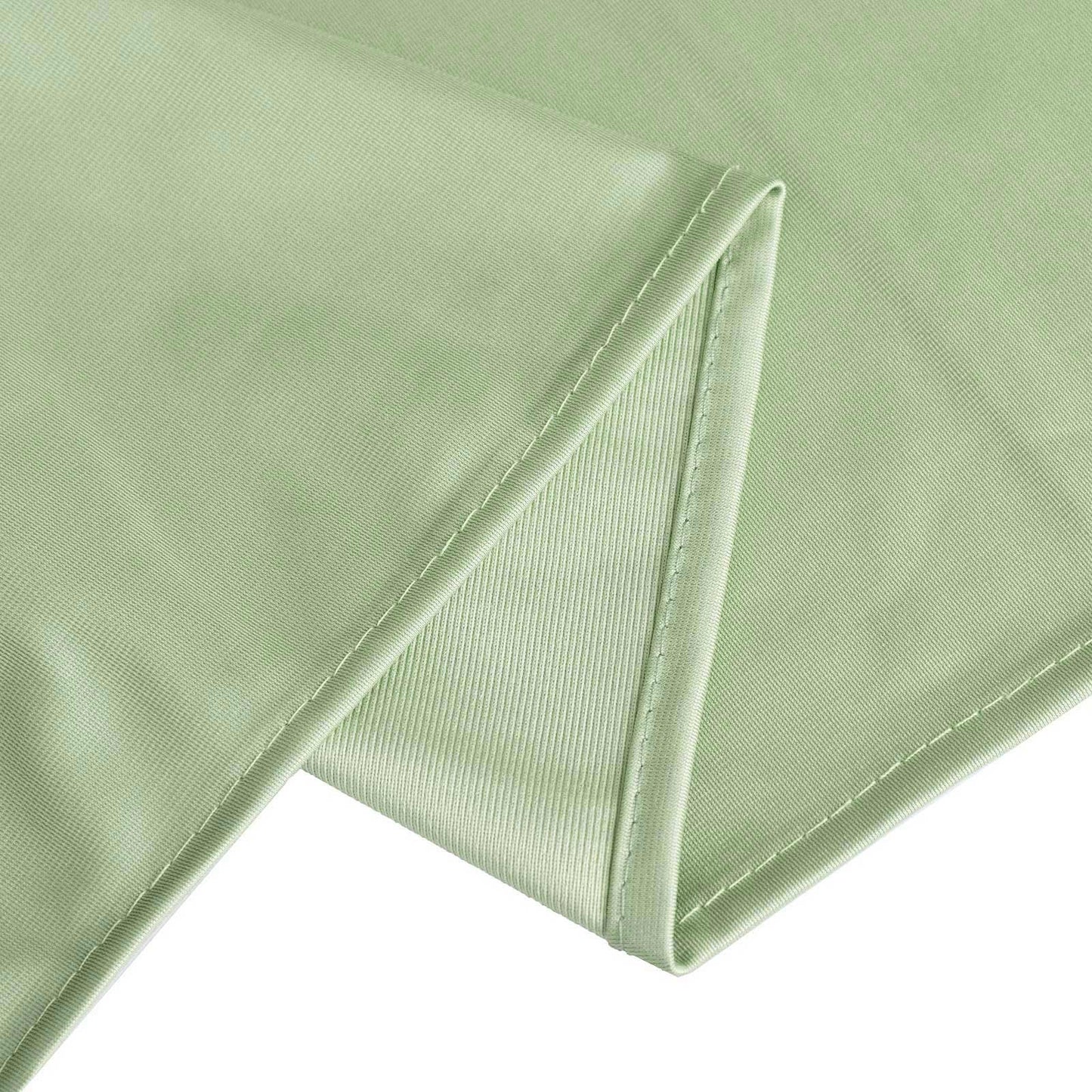 132" Sage Green Scuba Wrinkle Free Round Tablecloth, Seamless Scuba Polyester Tablecloth