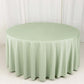 120" Sage Green Scuba Wrinkle Free Round Tablecloth, Seamless Scuba Polyester Tablecloth