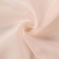 Blush chiffon curtain panel, durable flame resistant backdrop drapery.